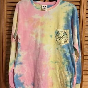 Women’s Tie-Dye Long Sleeve Shirt Ocean City